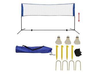 vidaXL Badminton Net Set (300x155 cm) - 28% Korting