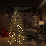 vidaXL Kegelkerstboom 160 LED's binnen en buiten 78x120 cm