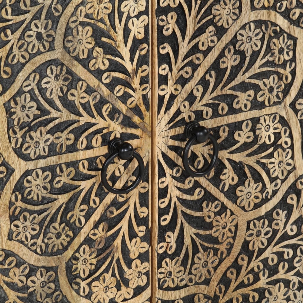 VidaXL Wastafelkast Massief Mangohout - 62x33x58 cm - Nu 34% Korting!