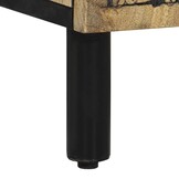 VidaXL Wastafelkast Massief Mangohout - 62x33x58 cm - Nu 34% Korting!