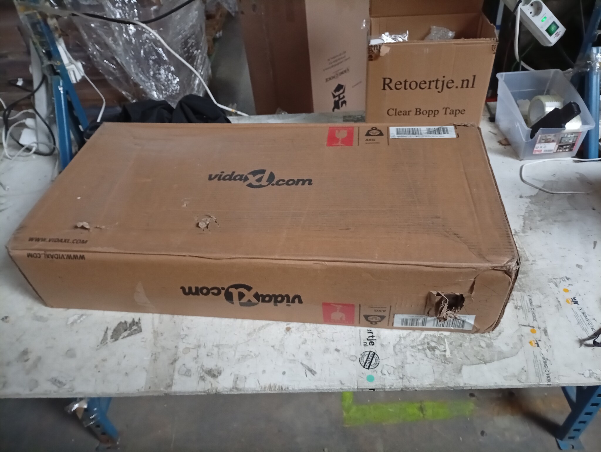 VidaXL Kaptafel Wit met LED 54% Korting - Snel! (1 stuks)