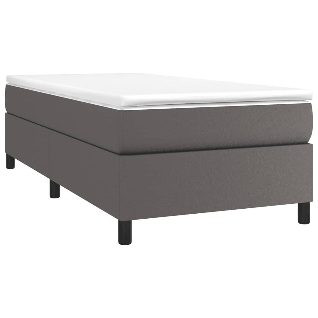 VidaXL Bedframe Kunstleer Grijs 100x200 cm - Nu 28% Korting!