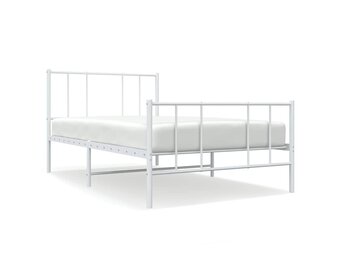 VidaXL Wit Metaal Bedframe 90x190cm - 32% Korting