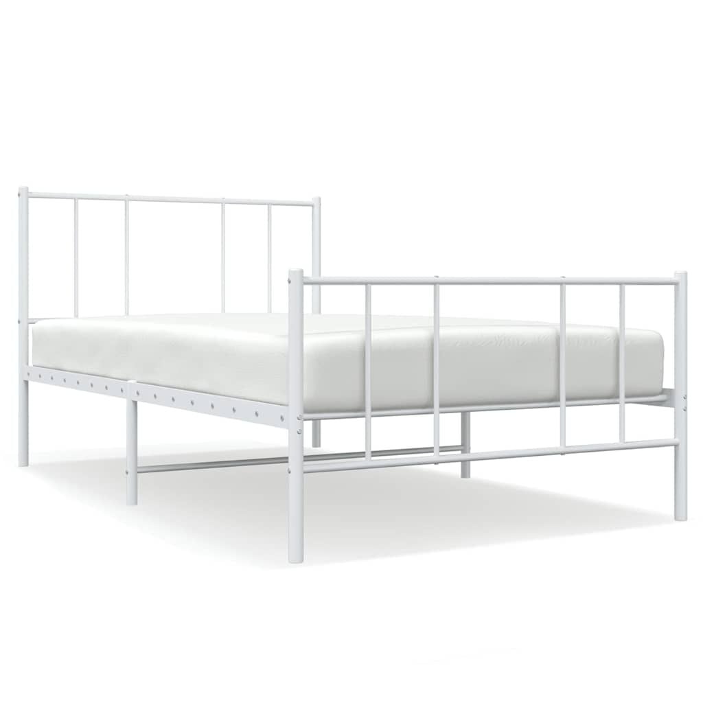 VidaXL Wit Metaal Bedframe 90x190cm - 32% Korting