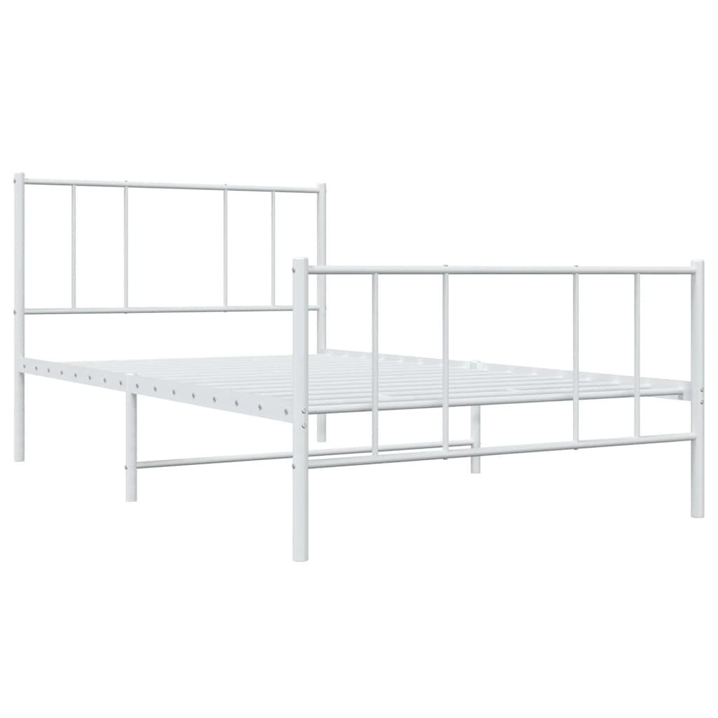 VidaXL Wit Metaal Bedframe 90x190cm - 32% Korting