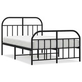 VidaXL Bedframe Metaal Zwart 120x200 cm - Nu 58% Korting!