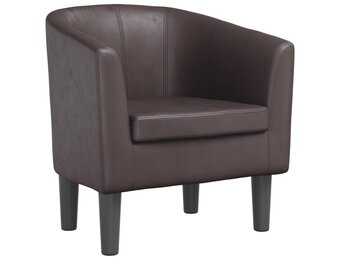 VidaXL Kuipstoel Kunstleer Bruin - 34% Korting!