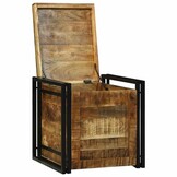 VidaXL Opslagdoos Ruw Mangohout (50x50x50 cm) - 29% Korting