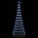 vidaXL LED Kerstboom Koudwit - 184.5cm | 52% Korting