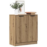 VidaXL Dressoir - 60x30x70 cm - Bewerkt Hout - Artisanaal Eiken - 40% Korting!