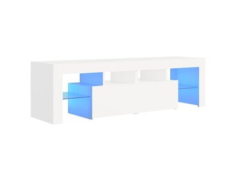 vidaXL TV-meubel Wit met LED | 67% Korting