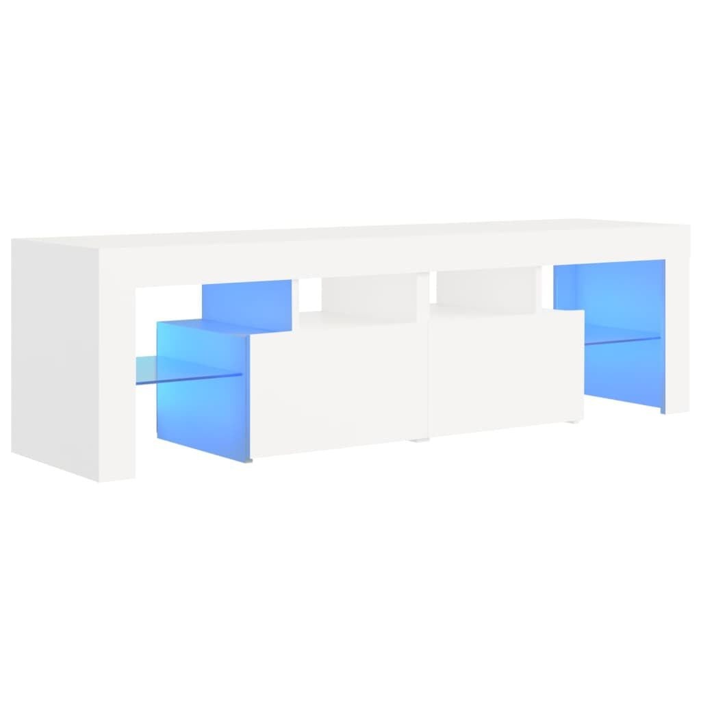 vidaXL TV-meubel Wit met LED | 67% Korting