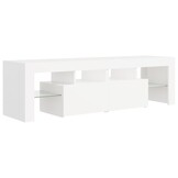vidaXL TV-meubel Wit met LED | 67% Korting