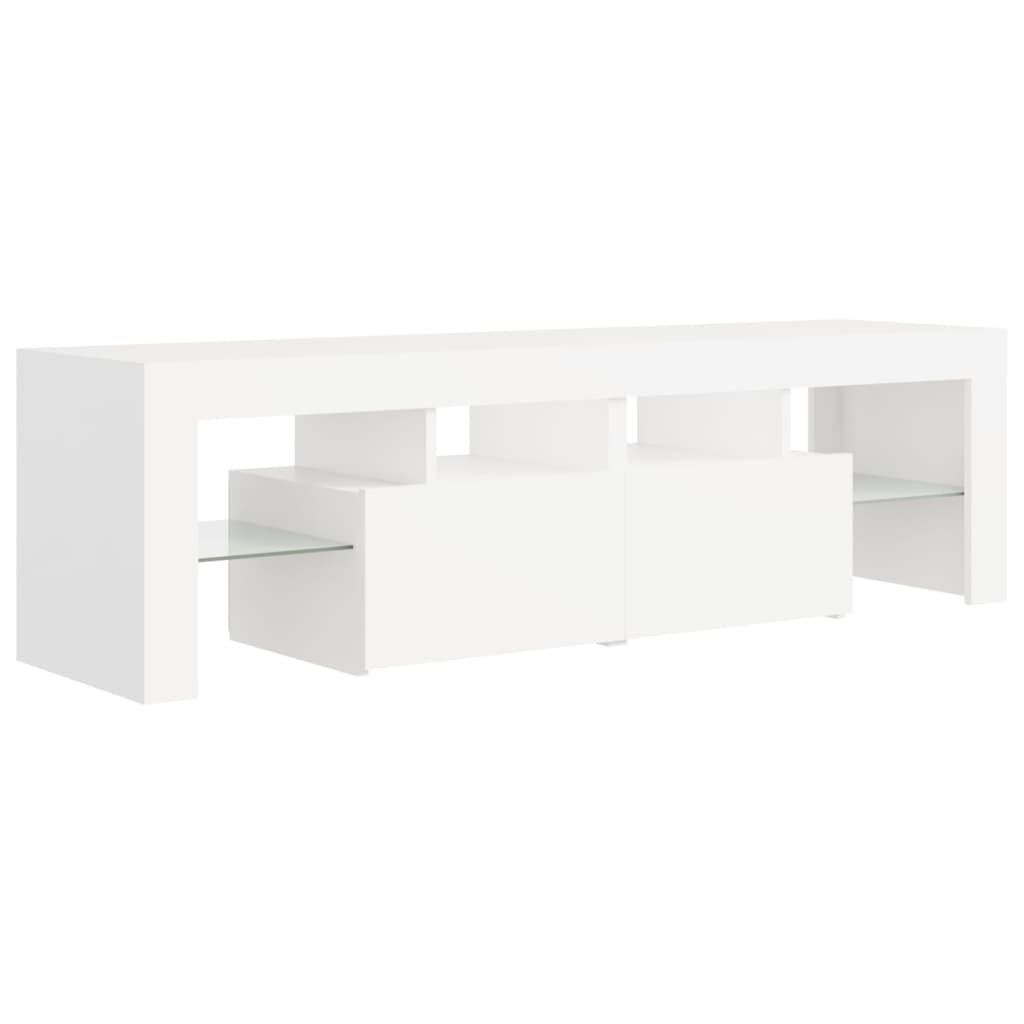 vidaXL TV-meubel Wit met LED | 67% Korting