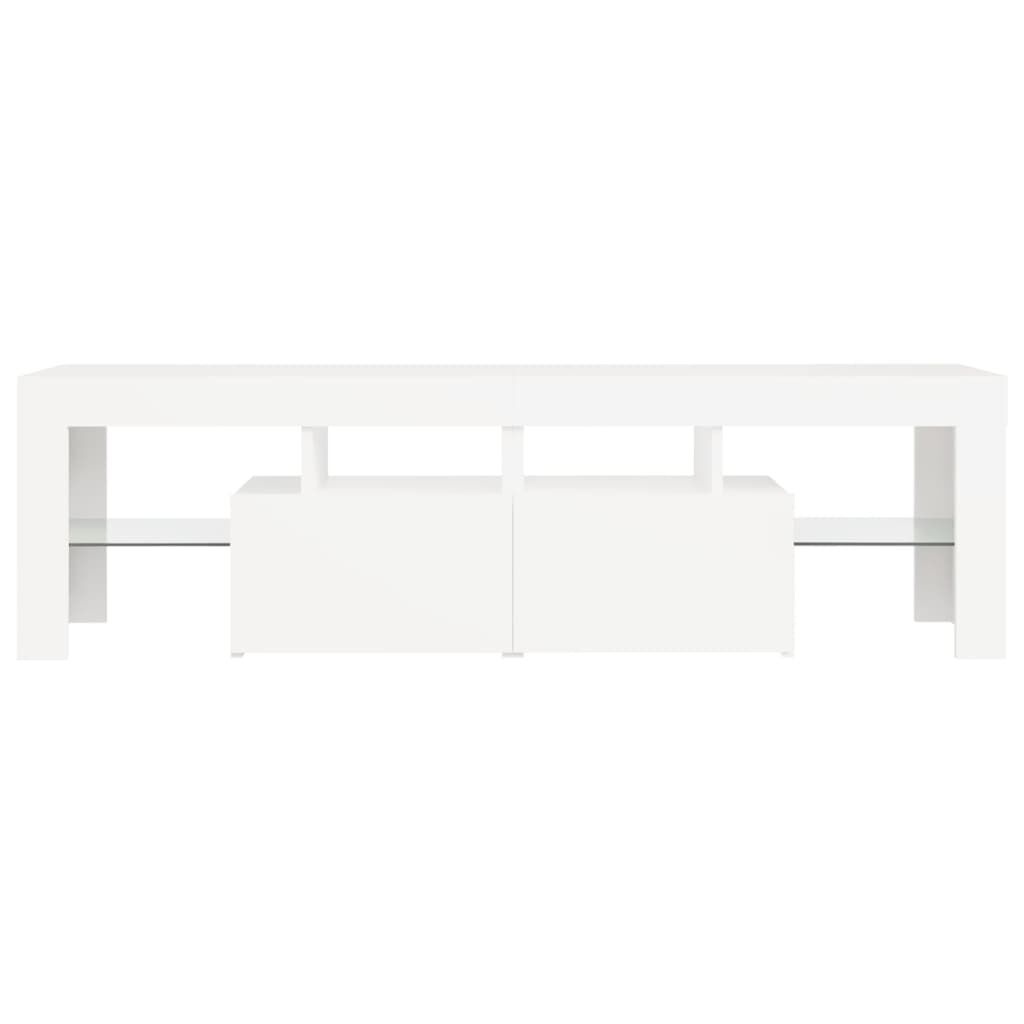 vidaXL TV-meubel Wit met LED | 67% Korting