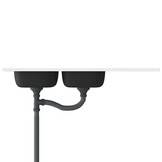 VidaXL Dubbele RVS Keukengootsteen 120cm - 34% Korting