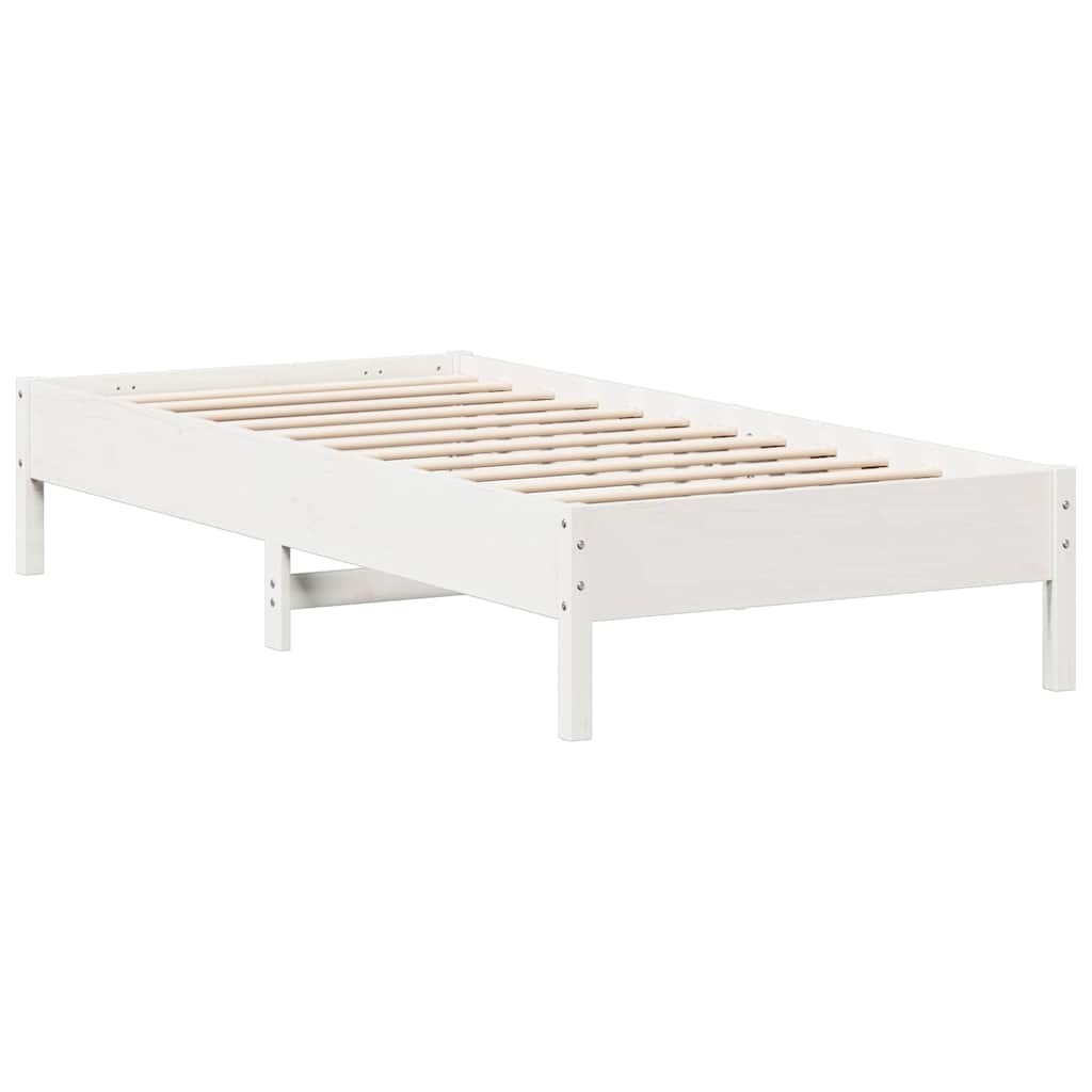 VidaXL Massief Grenen Bedframe Wit 140x200cm - 40% Korting