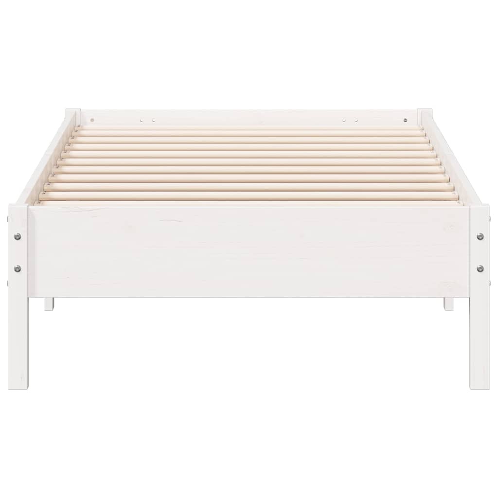 VidaXL Massief Grenen Bedframe Wit 140x200cm - 40% Korting