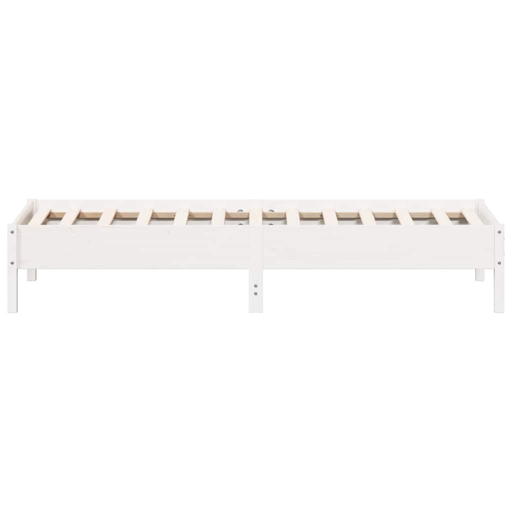 VidaXL Massief Grenen Bedframe Wit 140x200cm - 40% Korting