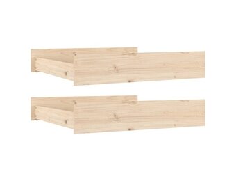 vidaXL Bedlades 2 st massief grenenhout