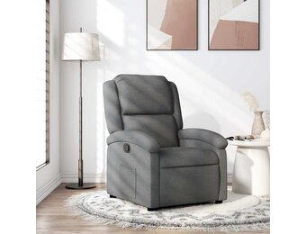 vidaXL Fauteuil Donkergrijs - Verstelbaar met 47% Korting!
