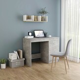 VidaXL Bureau Betongrijs - 100x50cm | 33% Korting