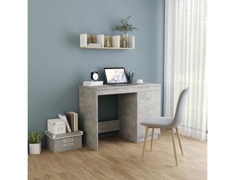 VidaXL Bureau Betongrijs - 100x50cm | 33% Korting