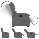 vidaXL Fauteuil Donkergrijs - Verstelbaar met 47% Korting!