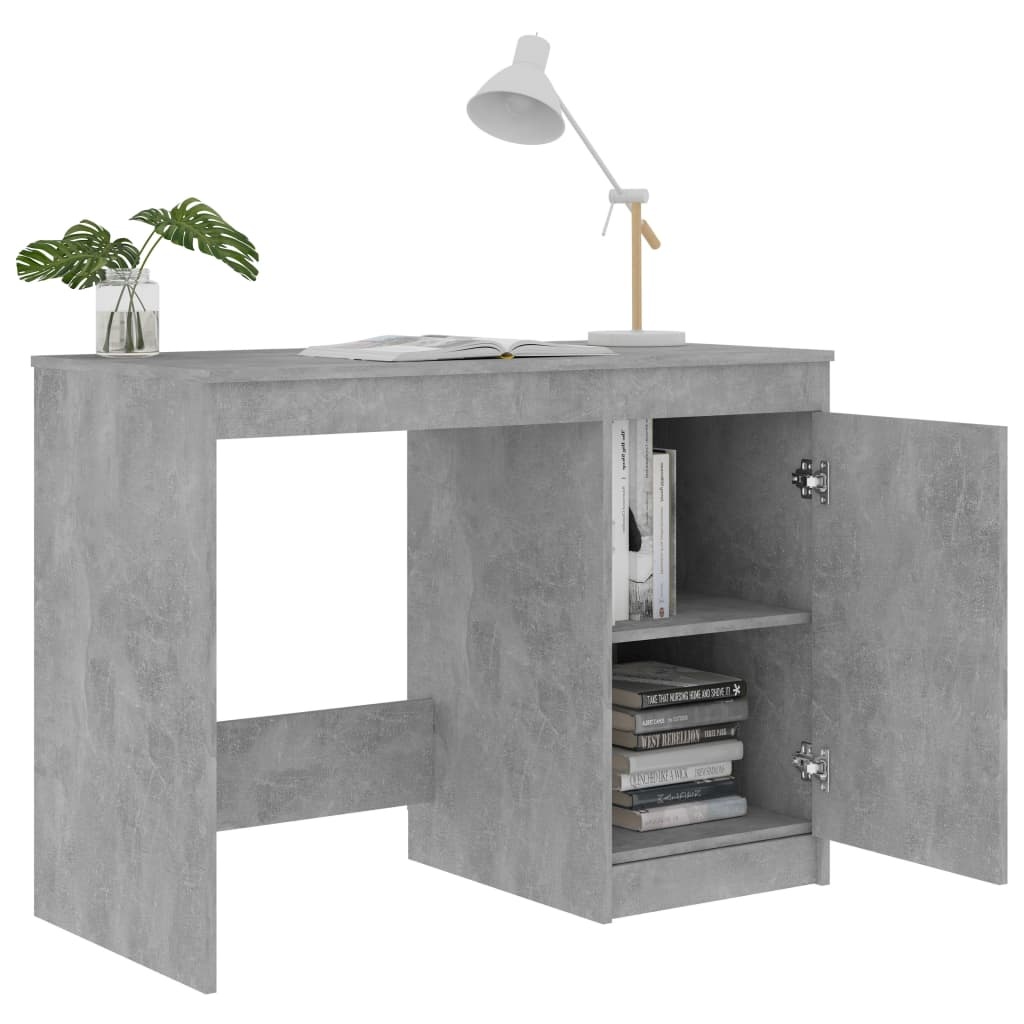 VidaXL Bureau Betongrijs - 100x50cm | 33% Korting