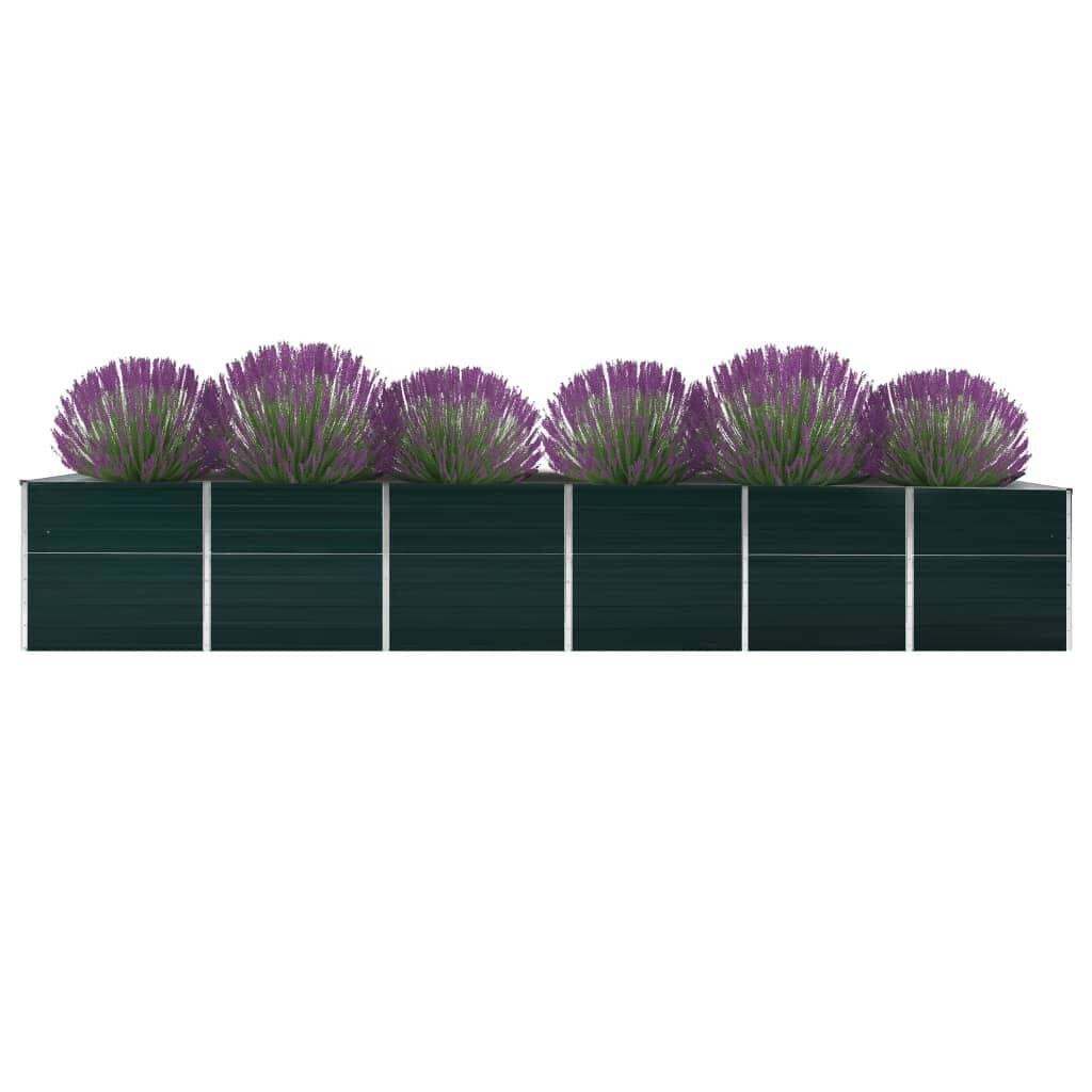 vidaXL Verhoogde Plantenbak 480x80x77 cm Groen - 59% Korting!