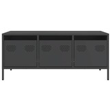 vidaXL Salontafel Zwart - Koudgewalst Staal - 34% Korting!