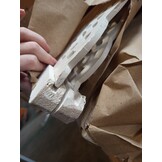 VidaXL Kamerscherm 160x165cm Mangohout Wit | 54% Korting