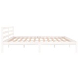 VidaXL Bedframe Grenenhout Wit 200x200 cm - 58% Korting!