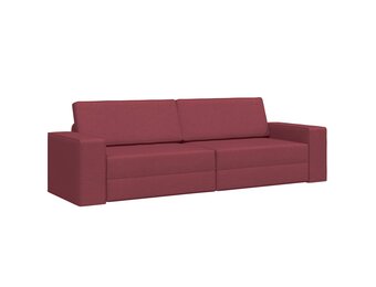 VidaXL Vloersofa Bed Wijnrood - 35% Korting!