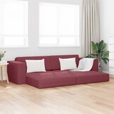 VidaXL Vloersofa Bed Wijnrood - 35% Korting!