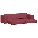 VidaXL Vloersofa Bed Wijnrood - 35% Korting!