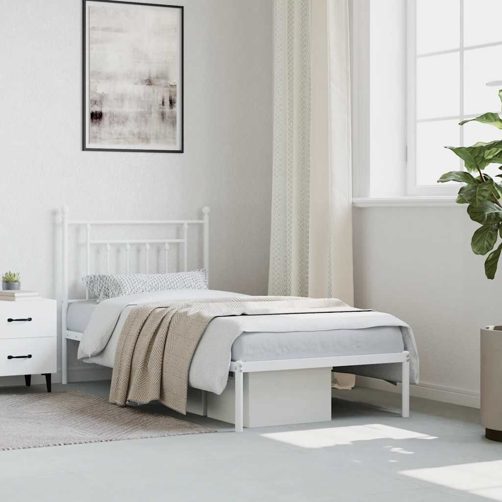 VidaXL Bedframe Metaal Wit 90x190 - 32% Korting!