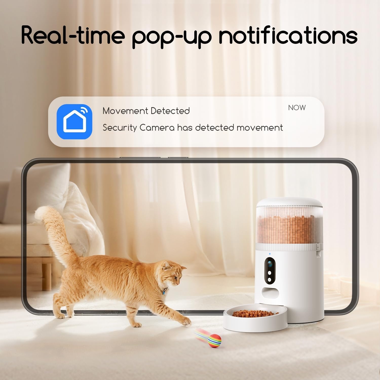Faroro Kattenvoerautomaat met WiFi & Camera (4L) - 6% Korting!