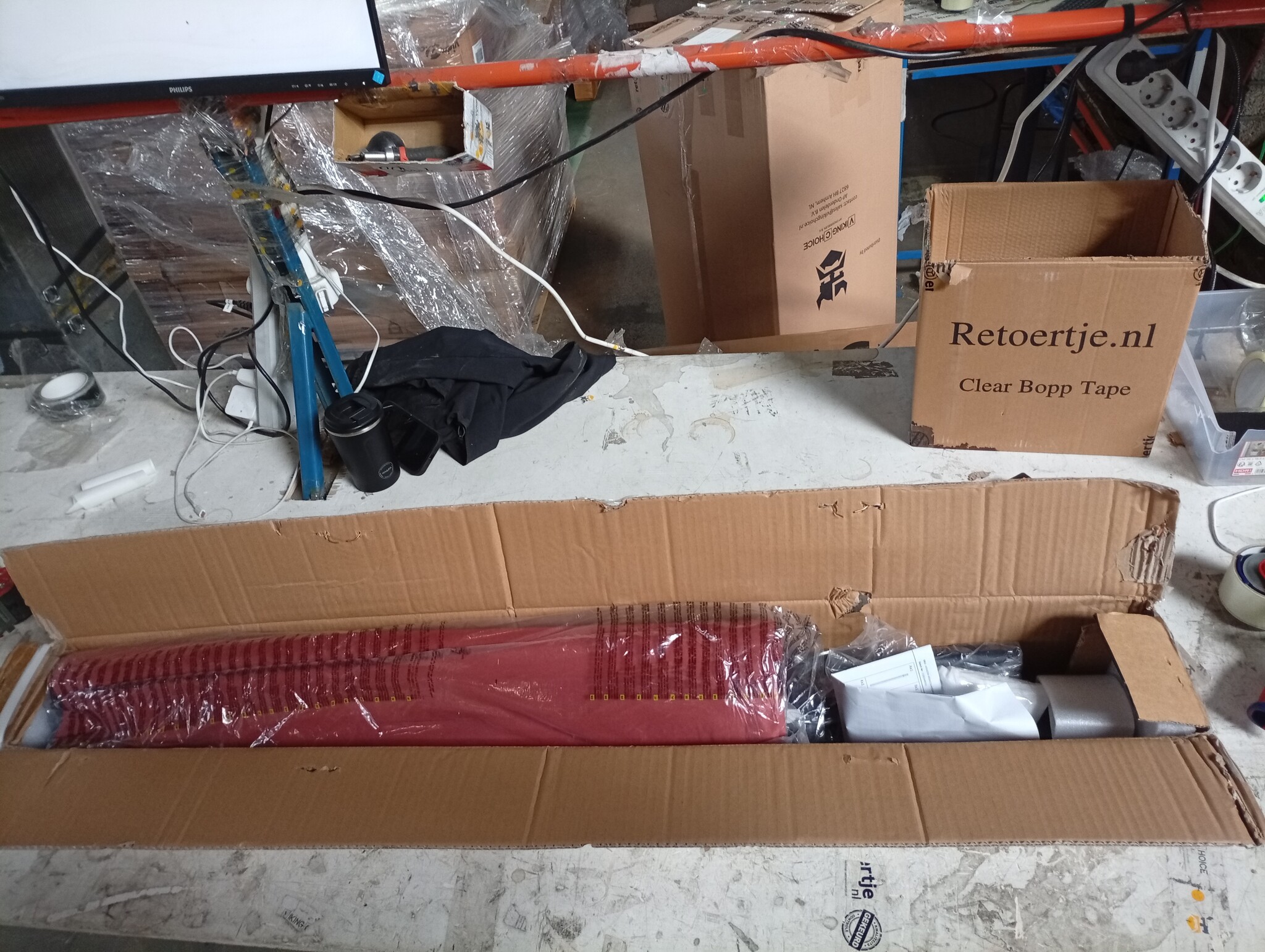 vidaXL Uittrekbaar Windscherm - 160x500 cm Terracotta (54% Korting)