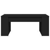 vidaXL Salontafel bewerkt hout zwart - 52% Korting