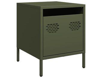 vidaXL Nachtkastje Olijfgroen Staal (35x39x43,5 cm) - 52% Korting