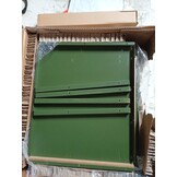 vidaXL Nachtkastje Olijfgroen Staal (35x39x43,5 cm) - 52% Korting