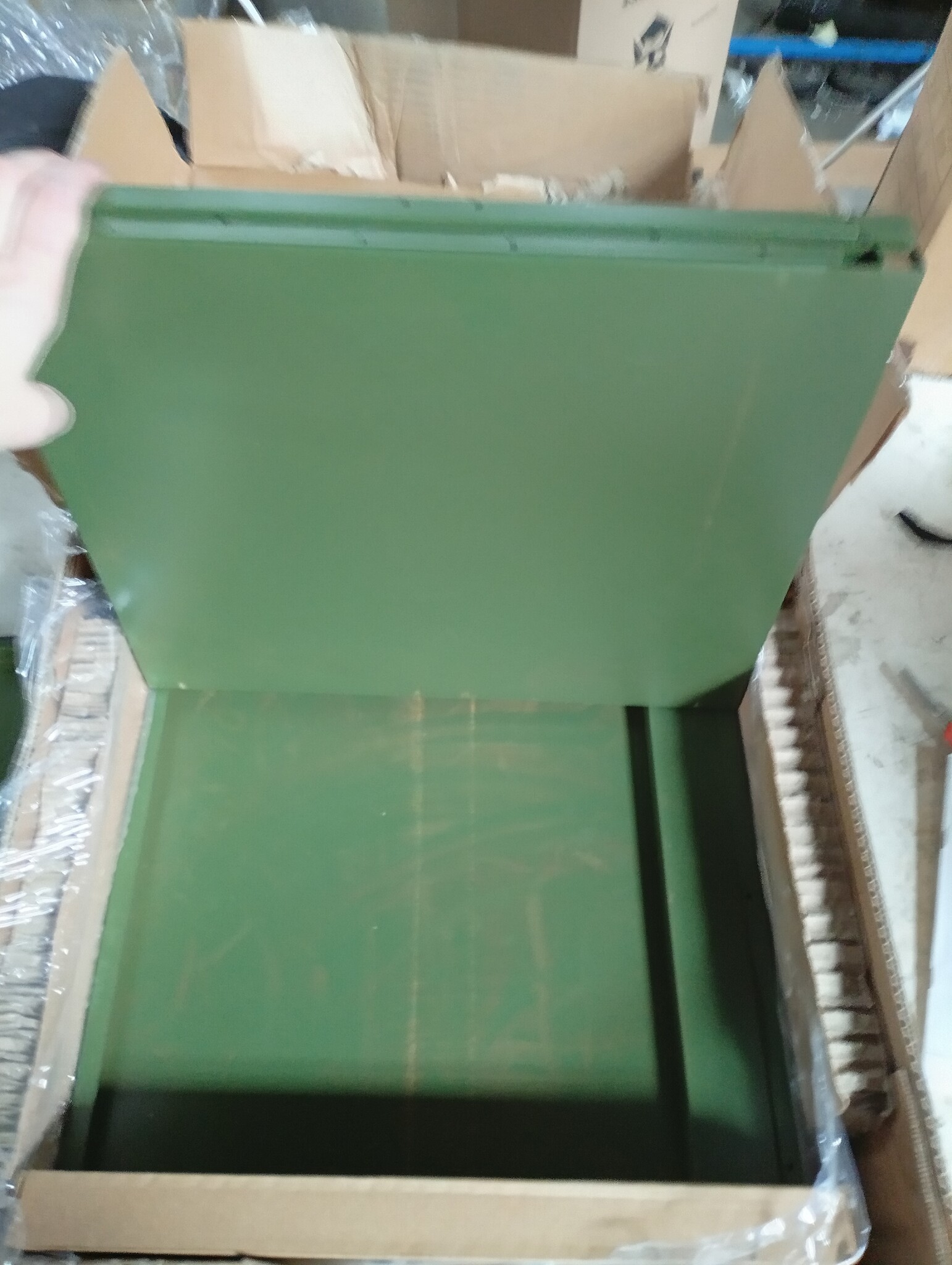 vidaXL Nachtkastje Olijfgroen Staal (35x39x43,5 cm) - 52% Korting