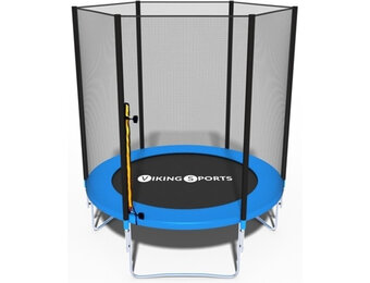 Trampoline 183cm met Net - Blauw - 33% Korting!