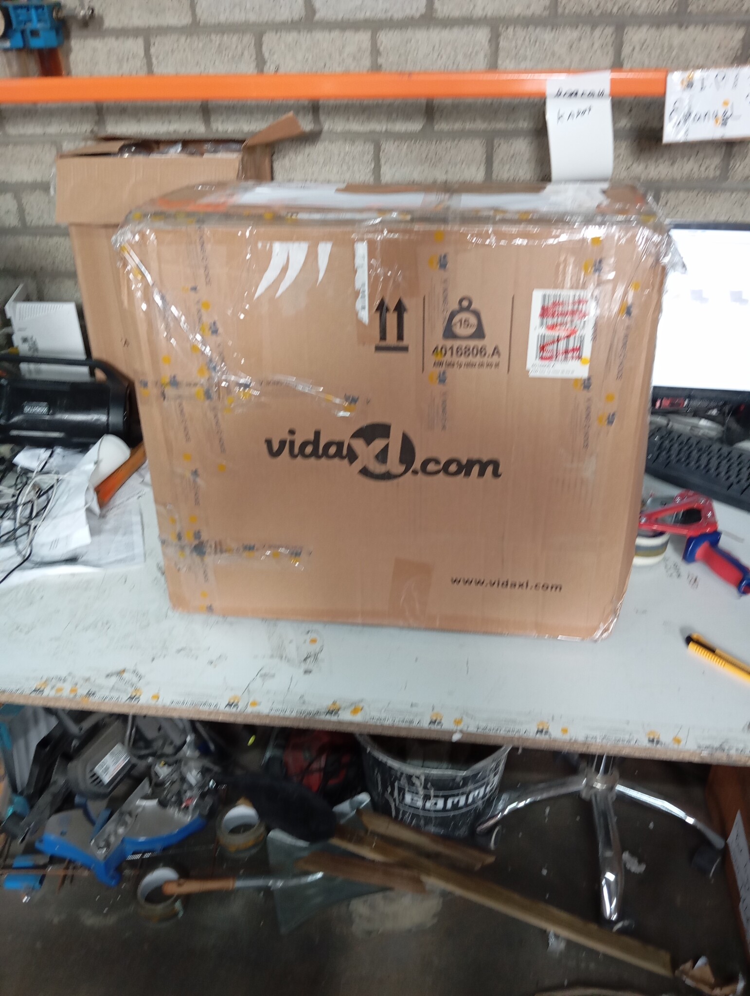 VidaXL Schommelstoel met Voetenbank, Taupe - 54% Korting!