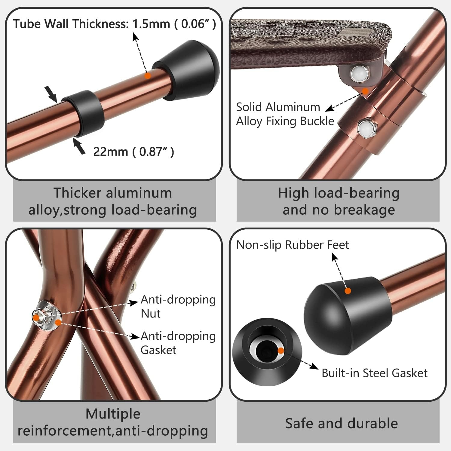 Wandelstok met Seat voor Mannen 120 kg Capaciteit, Grote Seat Board Hoogte Verstelbare Opvouwbare Seat Stick, Cane en Kruk Dual-use voor Volwassenen, Ouderen en Rehabiliteerders.