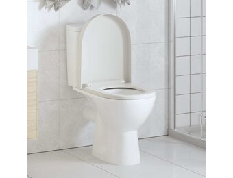 vidaXL Toiletbril soft-close met quick-release ontwerp vierkant wit