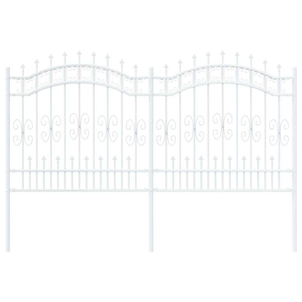 VidaXL Tuinhek Wit Staal (165 cm) - 78% Korting!