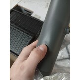 vidaXL Tuintafel met parasolgat 55x55x46,5 cm poly rattan zwart