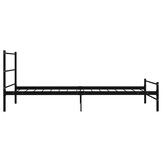 vidaXL Bedframe Metaal Zwart 90x200 cm - 53% Korting!